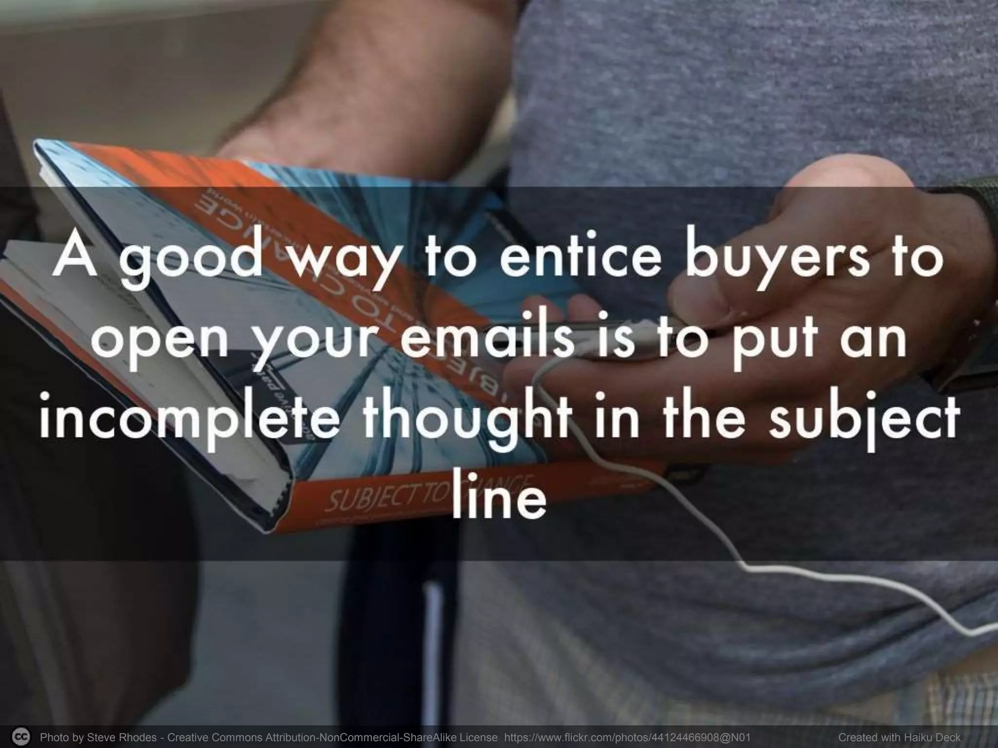 Photo by Steve Rhodes - Creative Commons Attribution-NonCommercial-ShareAlike License https://www.flickr.com/photos/44124466908@N01 Created with Haiku Deck
 