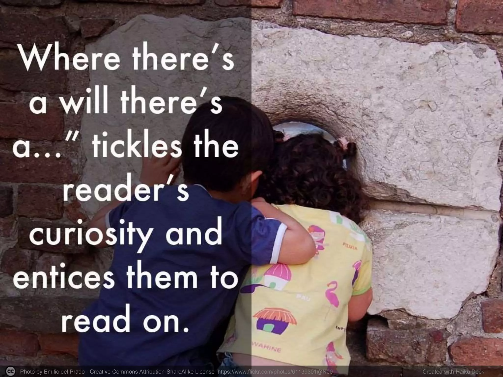 Photo by Emilio del Prado - Creative Commons Attribution-ShareAlike License https://www.flickr.com/photos/61139301@N00 Created with Haiku Deck
 