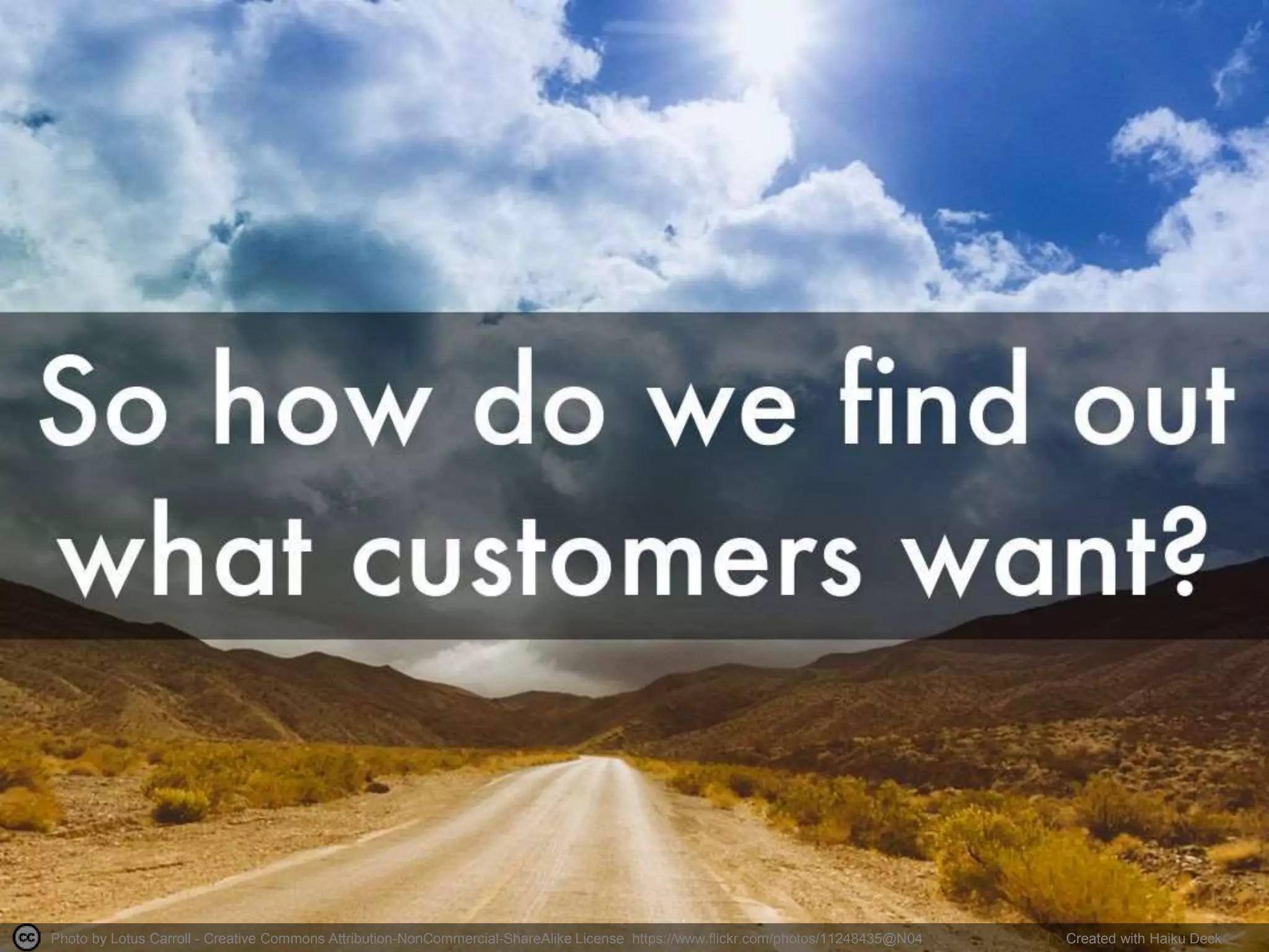 Photo by Lotus Carroll - Creative Commons Attribution-NonCommercial-ShareAlike License https://www.flickr.com/photos/11248435@N04 Created with Haiku Deck
 