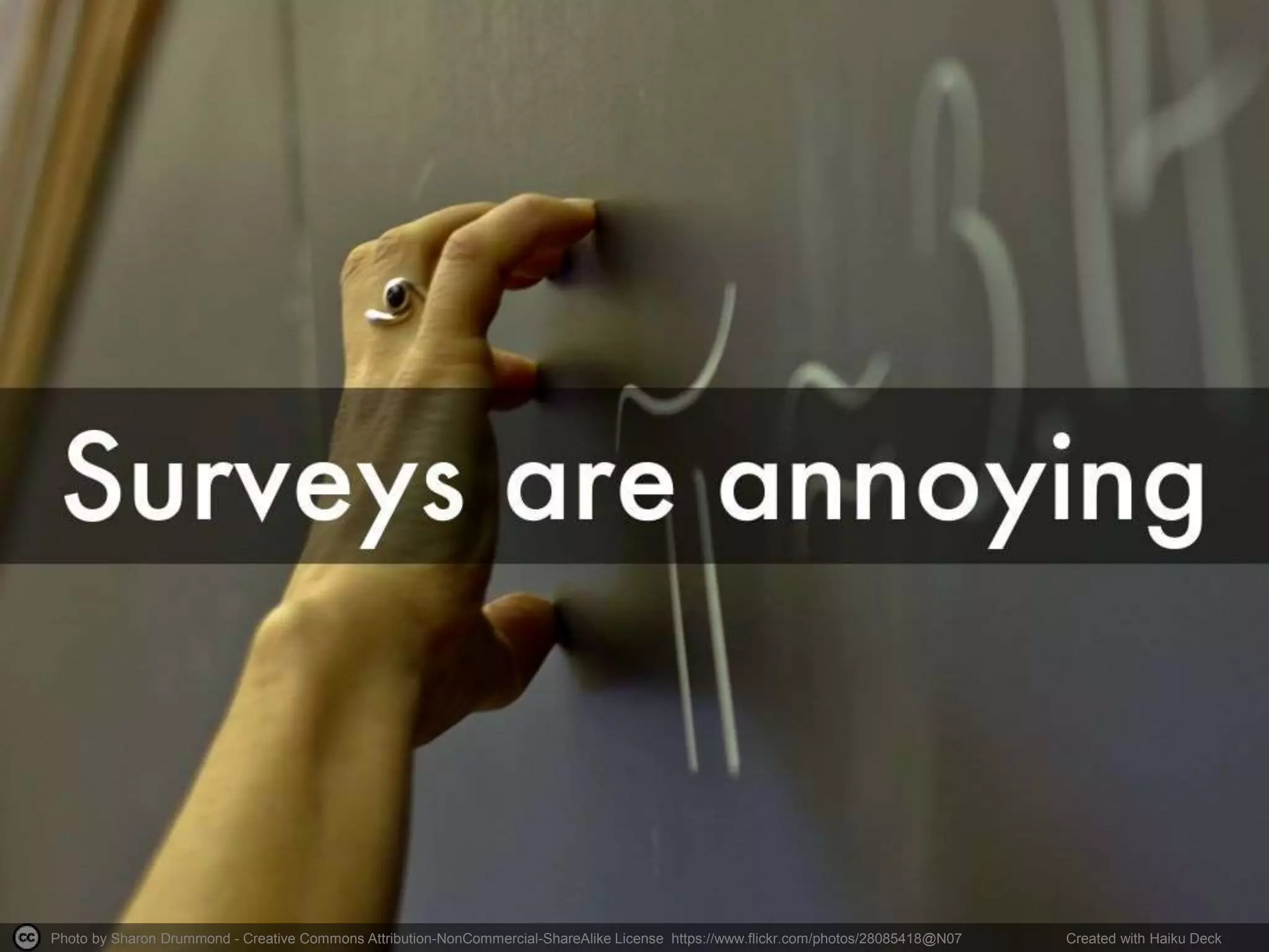 Photo by Sharon Drummond - Creative Commons Attribution-NonCommercial-ShareAlike License https://www.flickr.com/photos/28085418@N07 Created with Haiku Deck
 