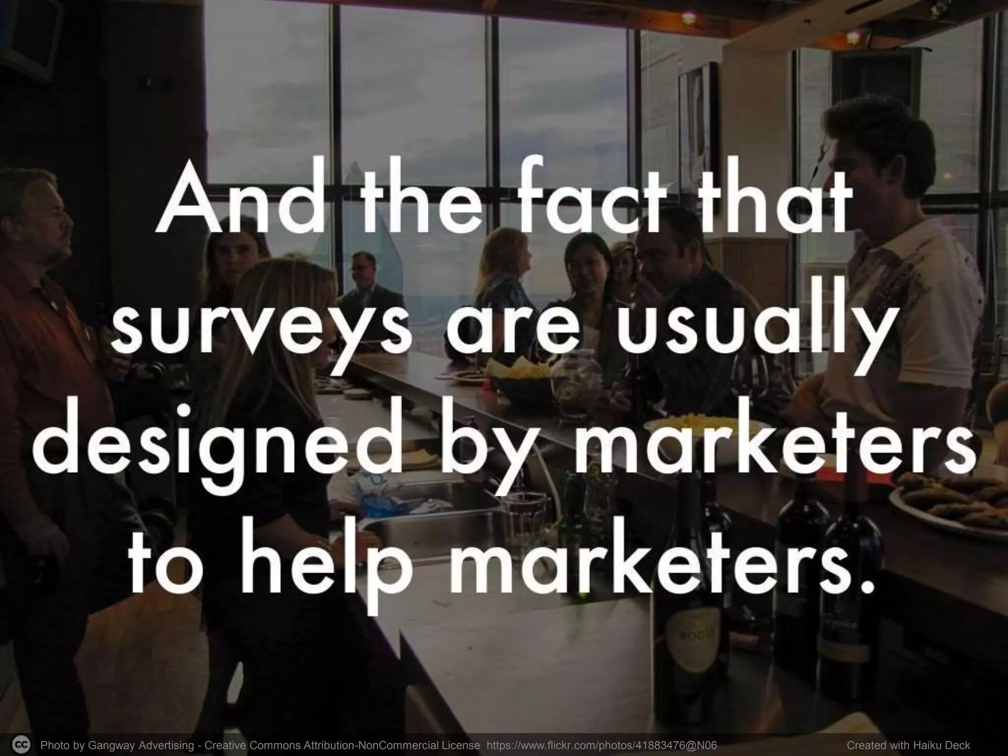 Photo by Gangway Advertising - Creative Commons Attribution-NonCommercial License https://www.flickr.com/photos/41883476@N06 Created with Haiku Deck
 