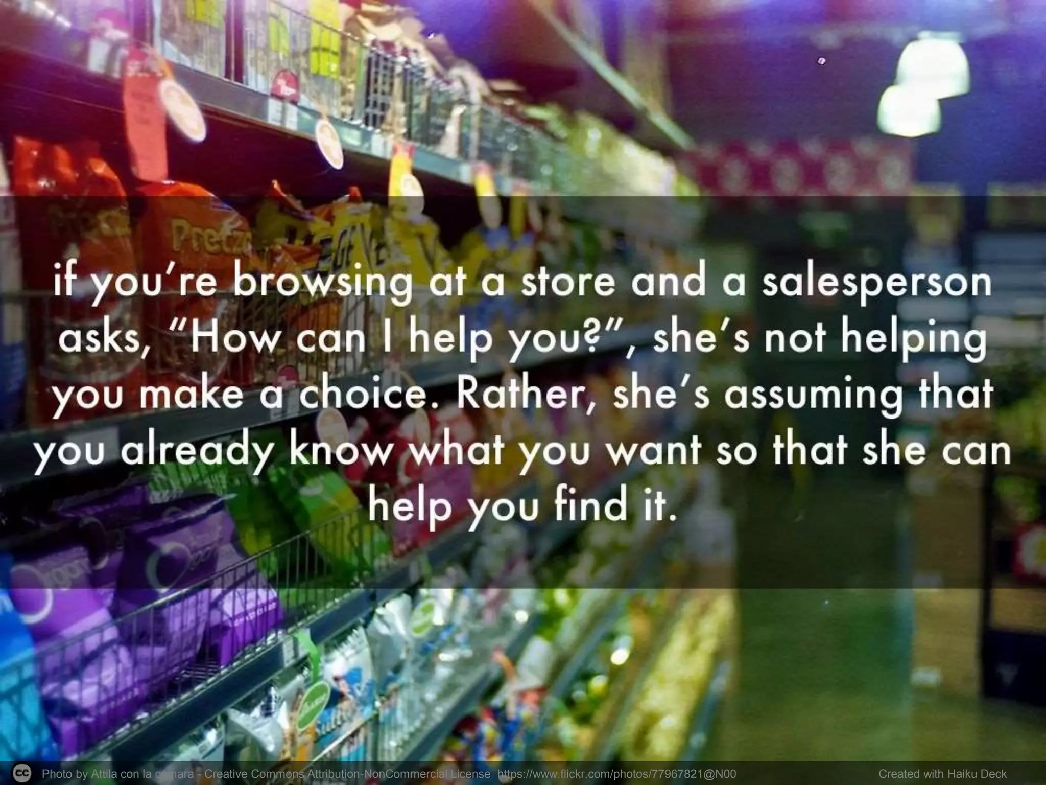 Photo by Attila con la cámara - Creative Commons Attribution-NonCommercial License https://www.flickr.com/photos/77967821@N00 Created with Haiku Deck
 