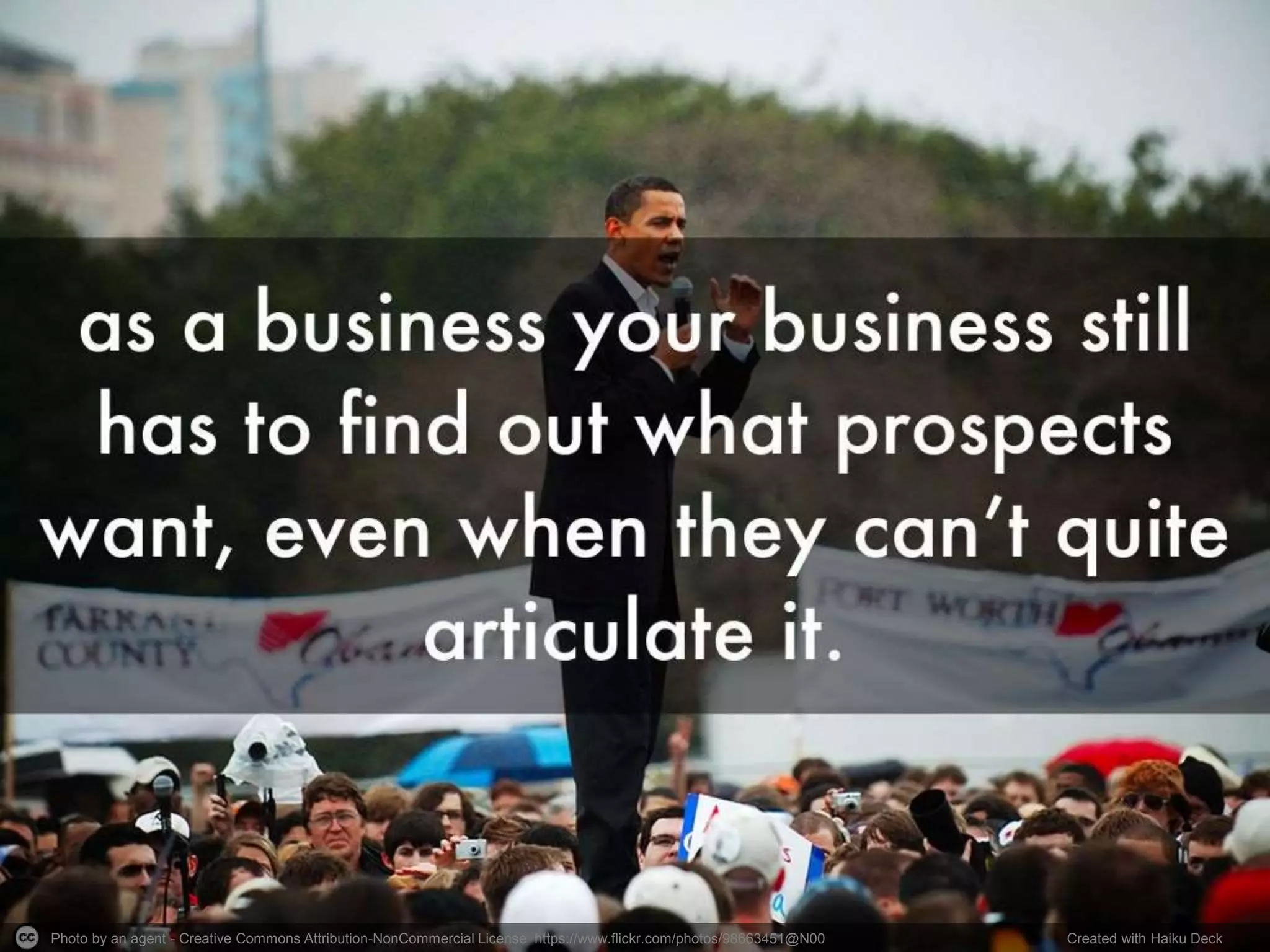 Photo by an agent - Creative Commons Attribution-NonCommercial License https://www.flickr.com/photos/98663451@N00 Created with Haiku Deck
 