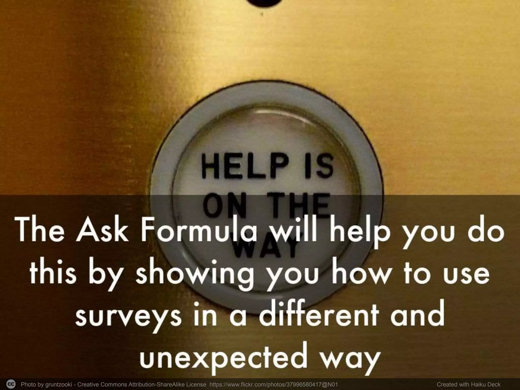 Photo by gruntzooki - Creative Commons Attribution-ShareAlike License https://www.flickr.com/photos/37996580417@N01 Created with Haiku Deck
 