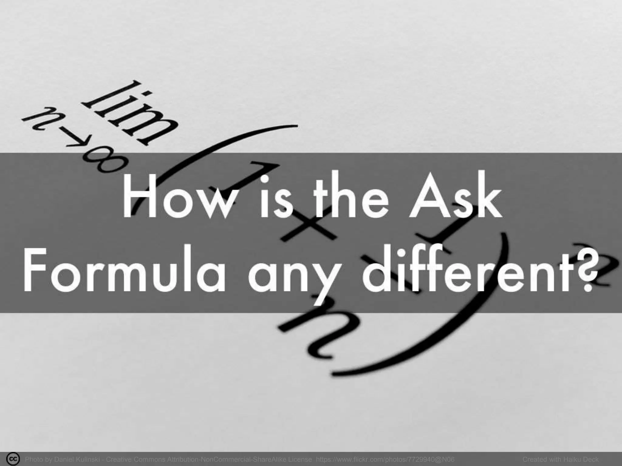 Photo by Daniel Kulinski - Creative Commons Attribution-NonCommercial-ShareAlike License https://www.flickr.com/photos/7729940@N06 Created with Haiku Deck
 