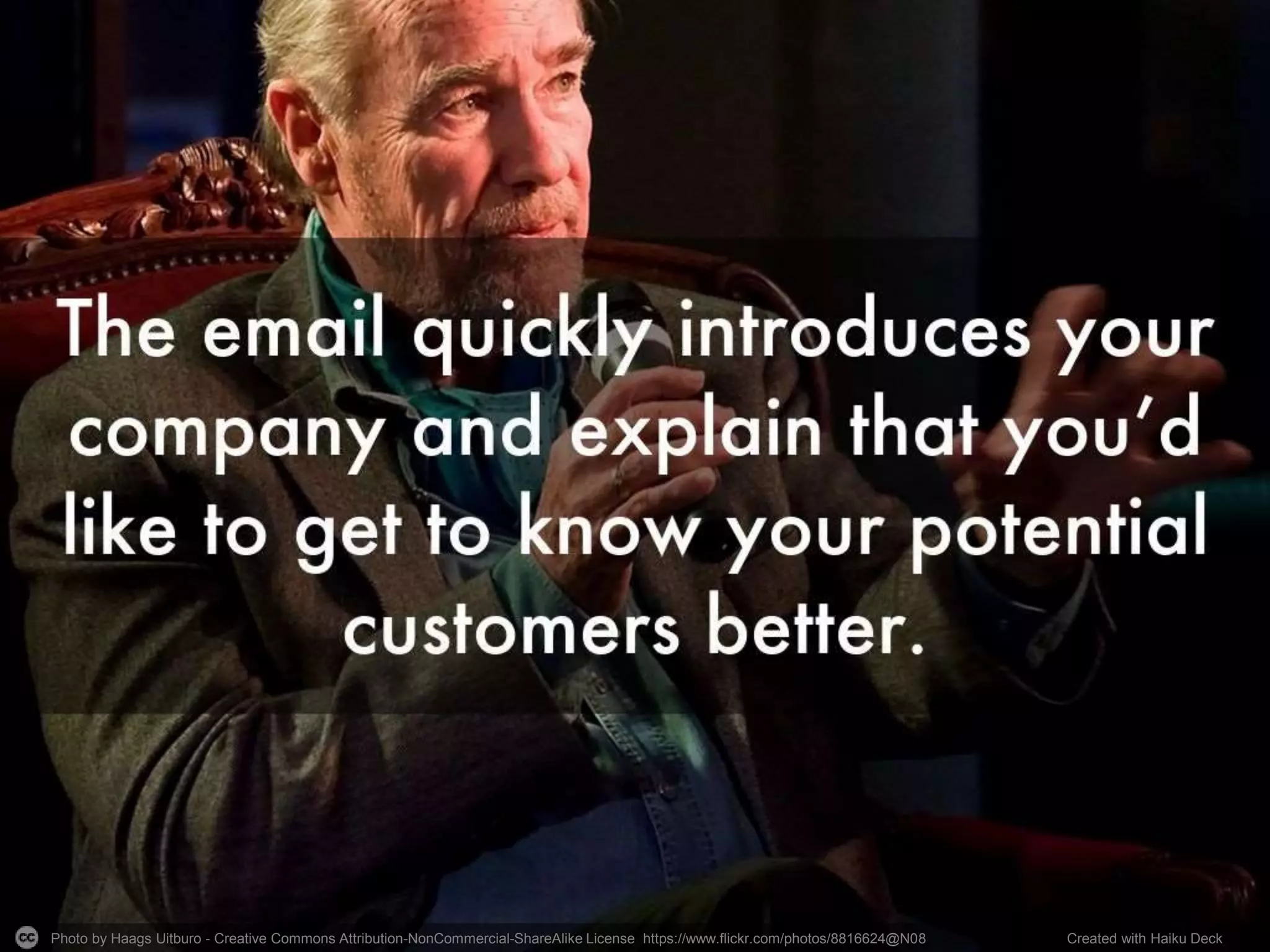 Photo by Haags Uitburo - Creative Commons Attribution-NonCommercial-ShareAlike License https://www.flickr.com/photos/8816624@N08 Created with Haiku Deck
 