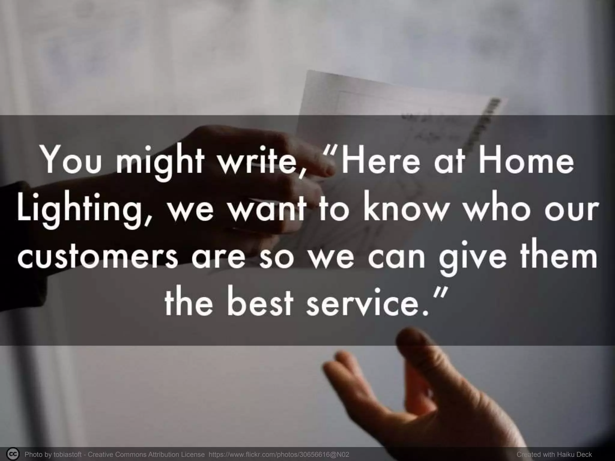 Photo by tobiastoft - Creative Commons Attribution License https://www.flickr.com/photos/30656616@N02 Created with Haiku Deck
 