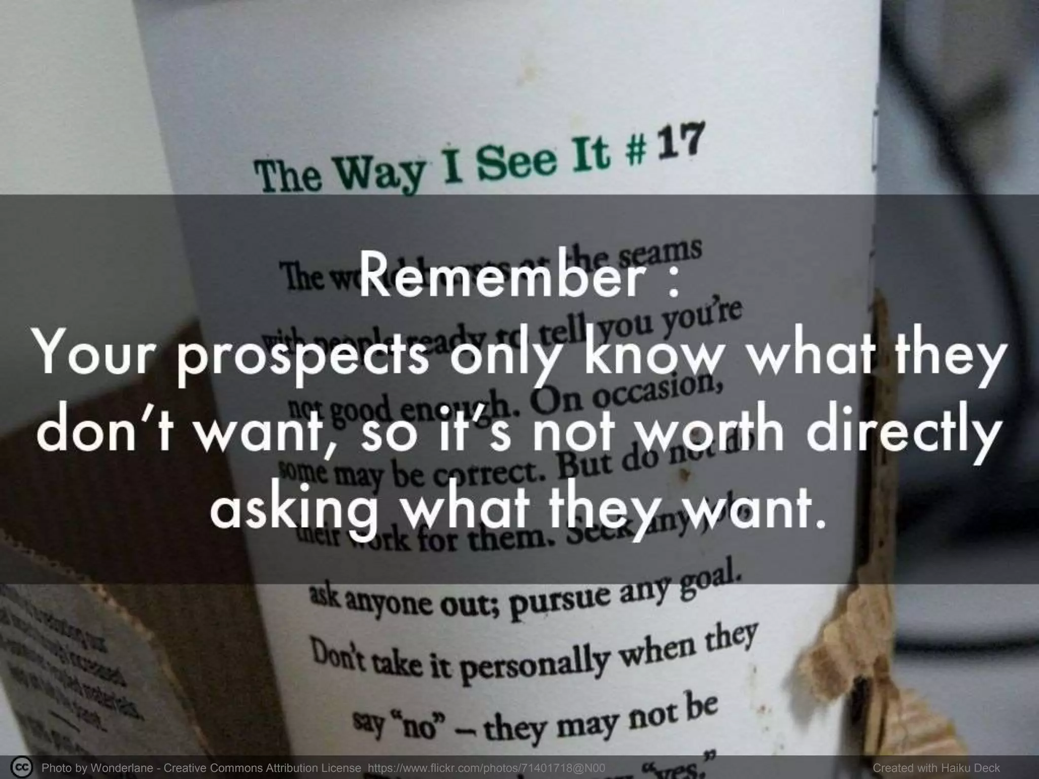 Photo by Wonderlane - Creative Commons Attribution License https://www.flickr.com/photos/71401718@N00 Created with Haiku Deck
 