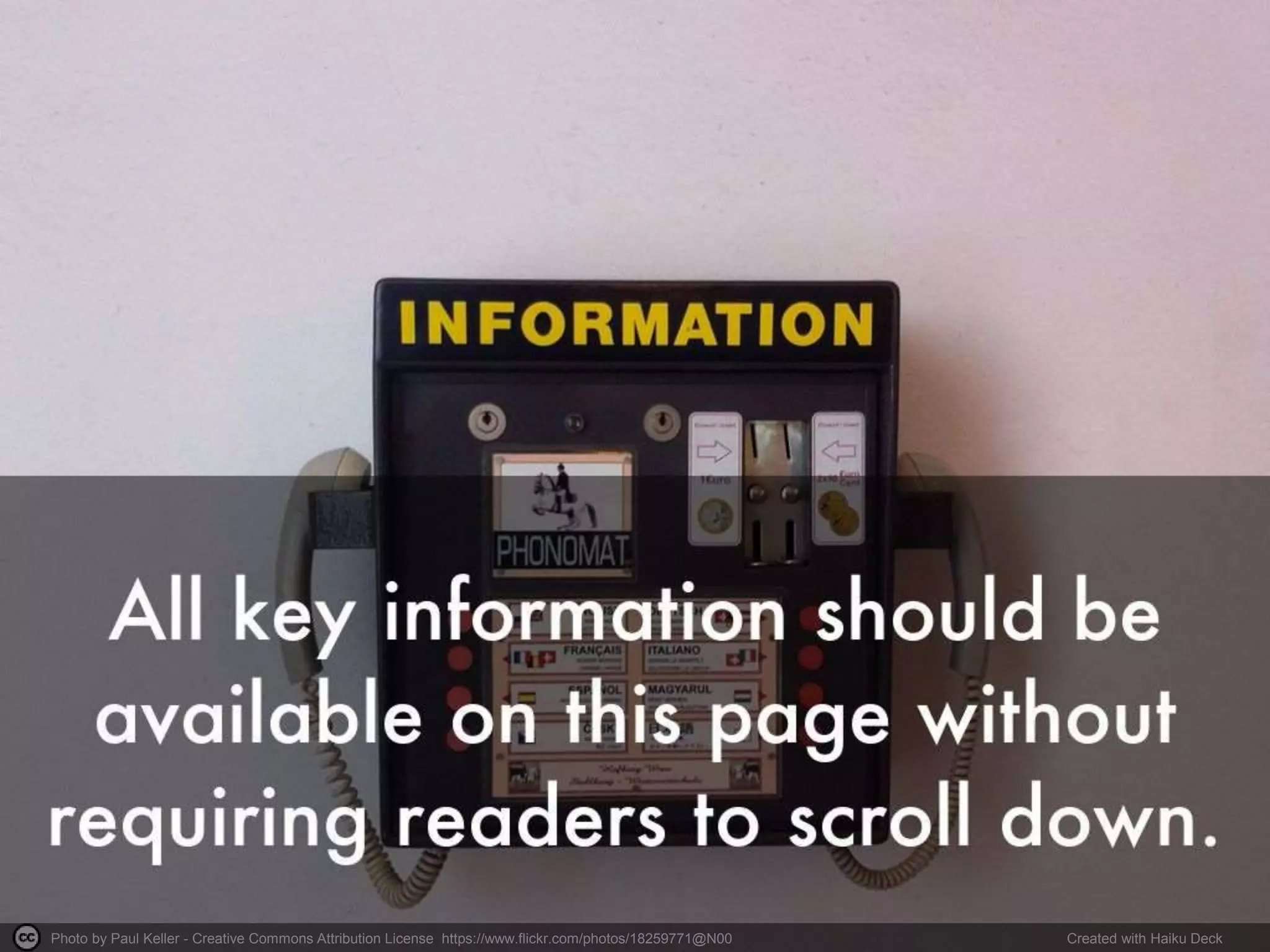 Photo by Paul Keller - Creative Commons Attribution License https://www.flickr.com/photos/18259771@N00 Created with Haiku Deck
 