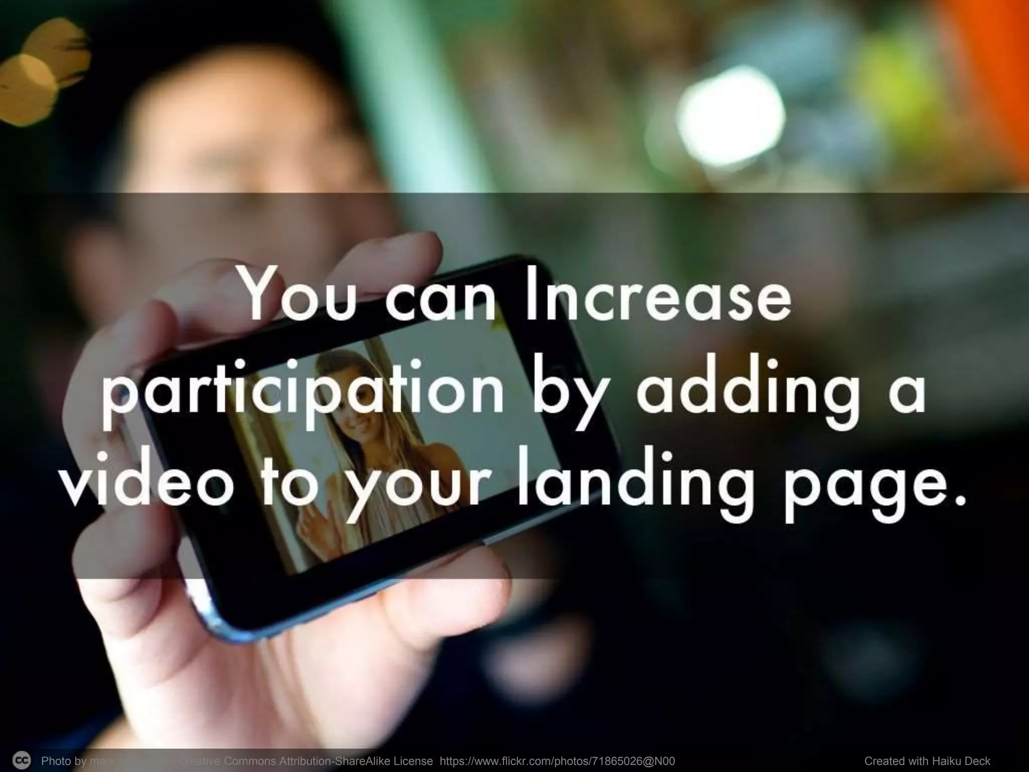 Photo by mark sebastian - Creative Commons Attribution-ShareAlike License https://www.flickr.com/photos/71865026@N00 Created with Haiku Deck
 