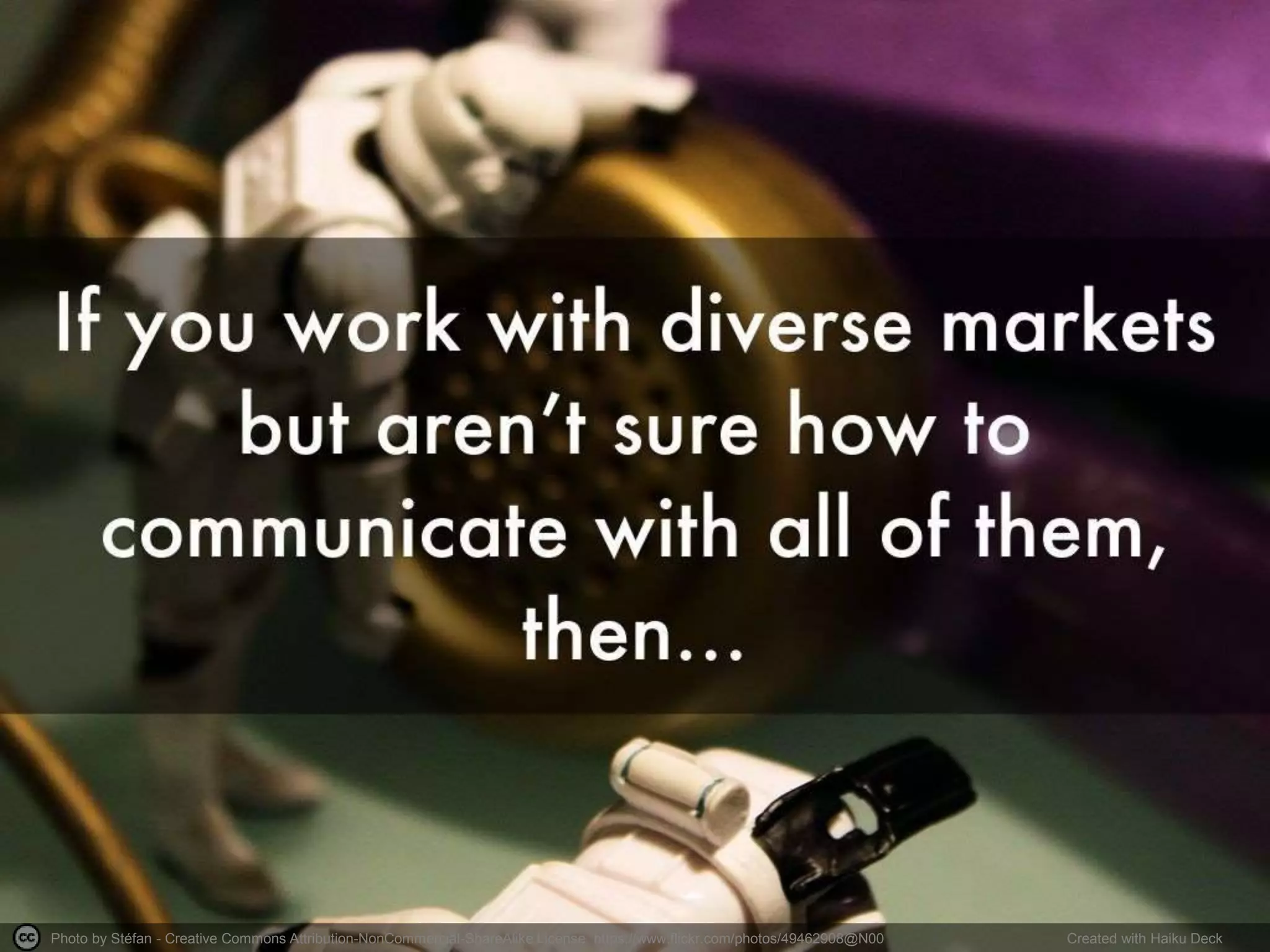 Photo by Stéfan - Creative Commons Attribution-NonCommercial-ShareAlike License https://www.flickr.com/photos/49462908@N00 Created with Haiku Deck
 