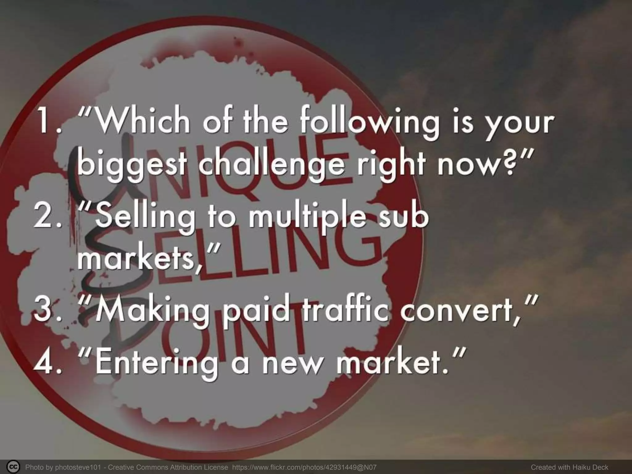 Photo by photosteve101 - Creative Commons Attribution License https://www.flickr.com/photos/42931449@N07 Created with Haiku Deck
 