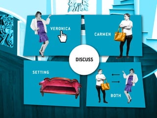 veronica
                               C armen




                     DISCUSS

setting




                                     both
 