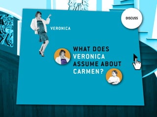 DISCUSS

veronica



           What Does
           Veronica
           assume about
           C armen?
 