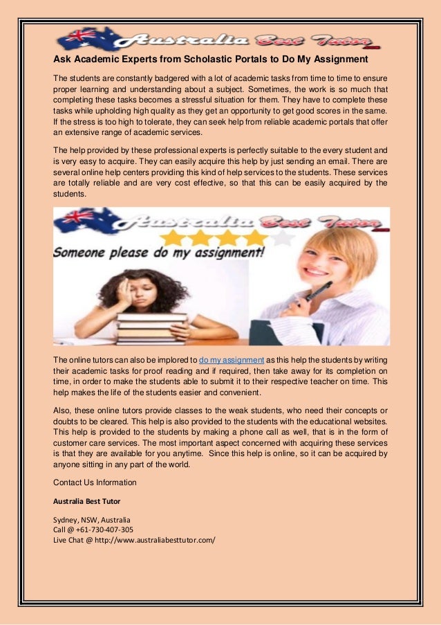 Ask for assignment online