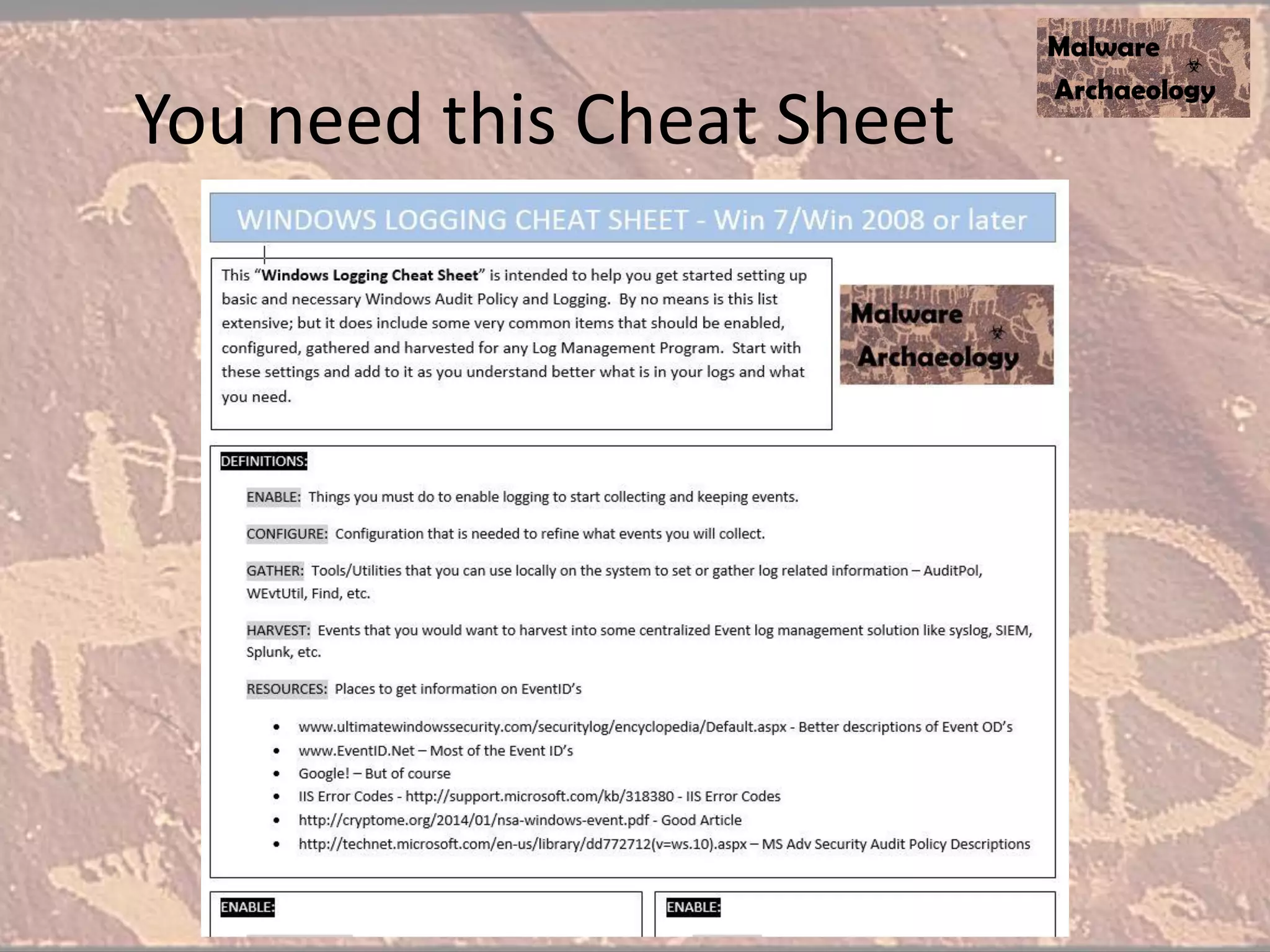 You need this Cheat Sheet
 