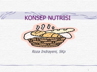 KONSEP NUTRISI BY Roza Indrayeni, SKp 