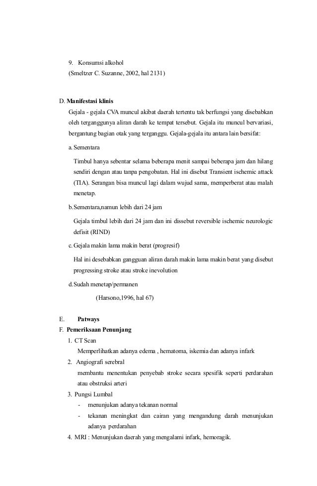 Contoh Askep Stroke Infark - Simak Gambar Berikut