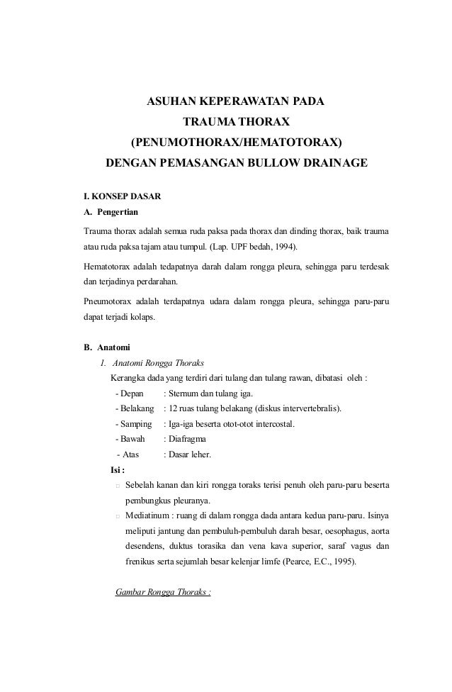 Askep Trauma Thorax