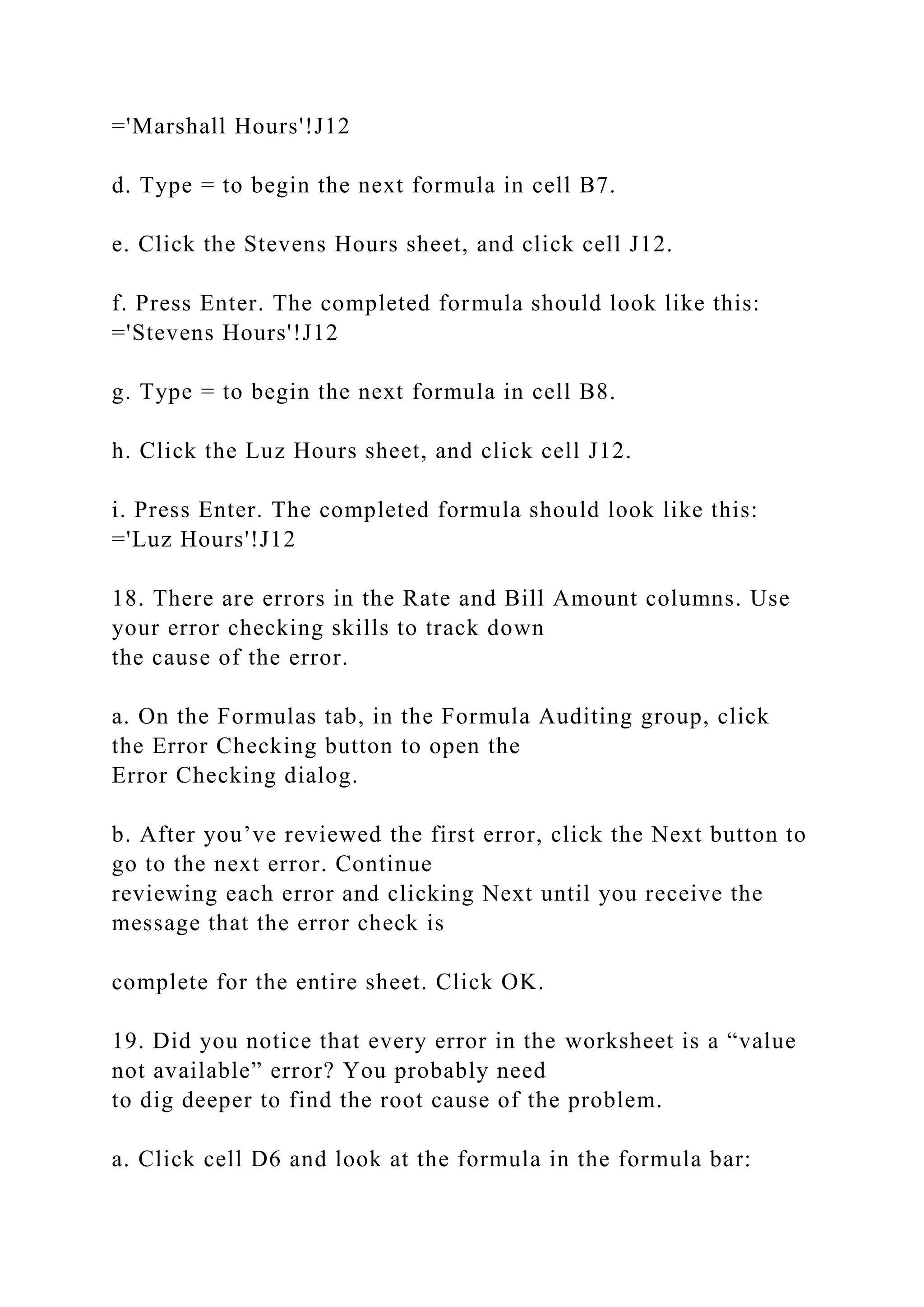 A Skills Approach Excel 2013 Chapter 3 Using Formulas and Fu.docx ...