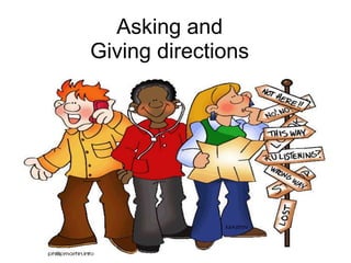 Asking and
Giving directions
 