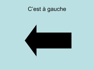 C’est à gauche 