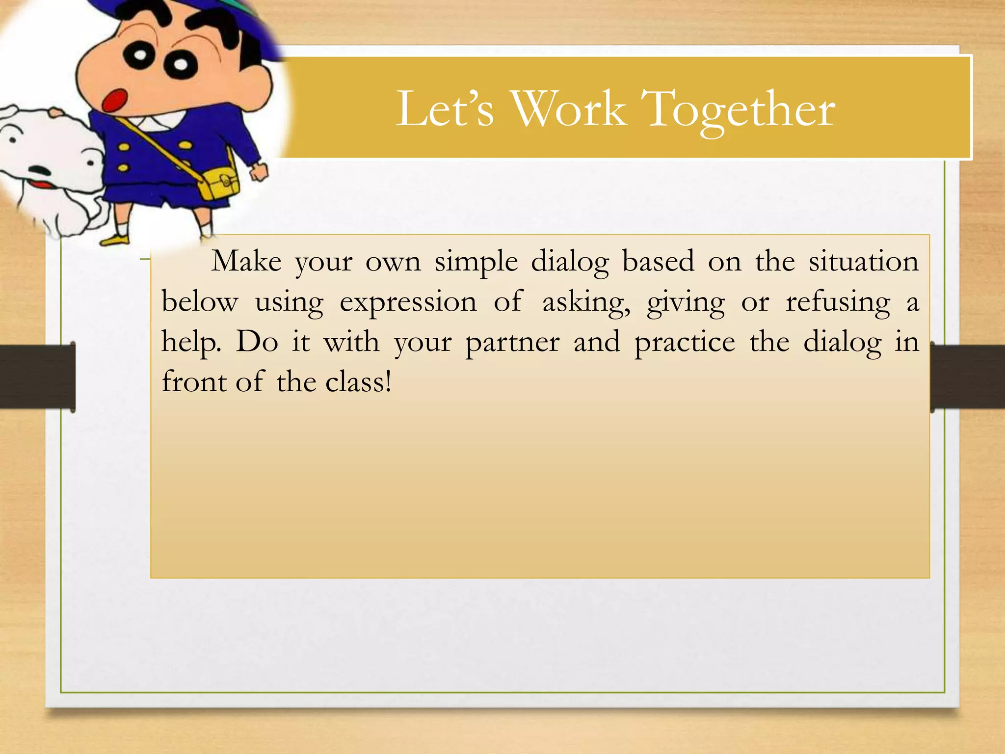 Asking and offering help | PPTX