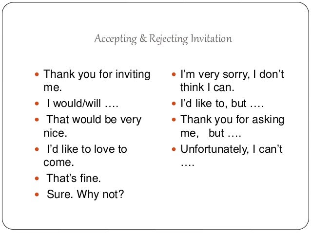 Thanks For The Invitation But Unfortunately 9