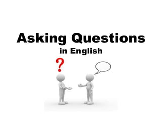 Asking Questions
in English
 
