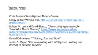 Asking Questions and Writing Effectively