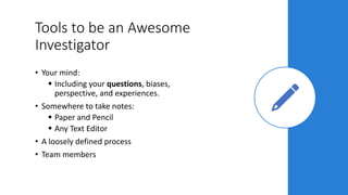 Asking Questions and Writing Effectively