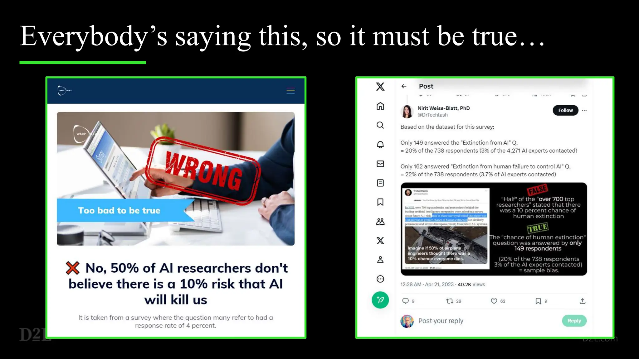 Everybody’s saying this, so it must be true…
 