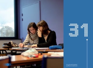 31
Les cycles de formations
qualifiants et diplômants
 