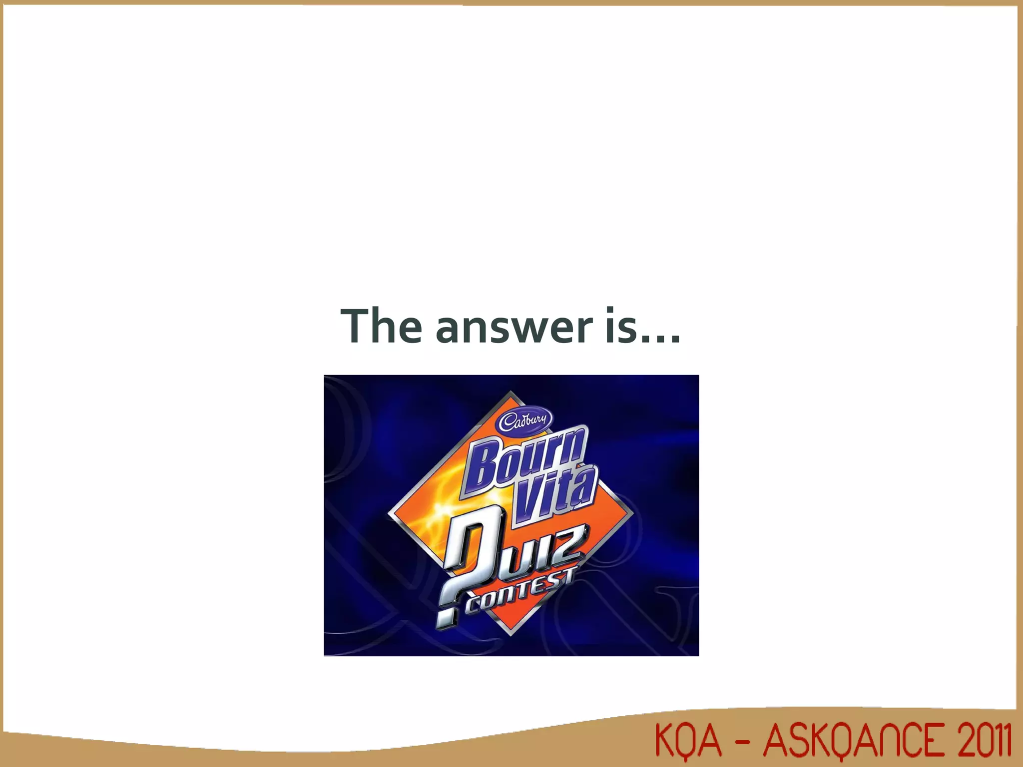 The answer is... 