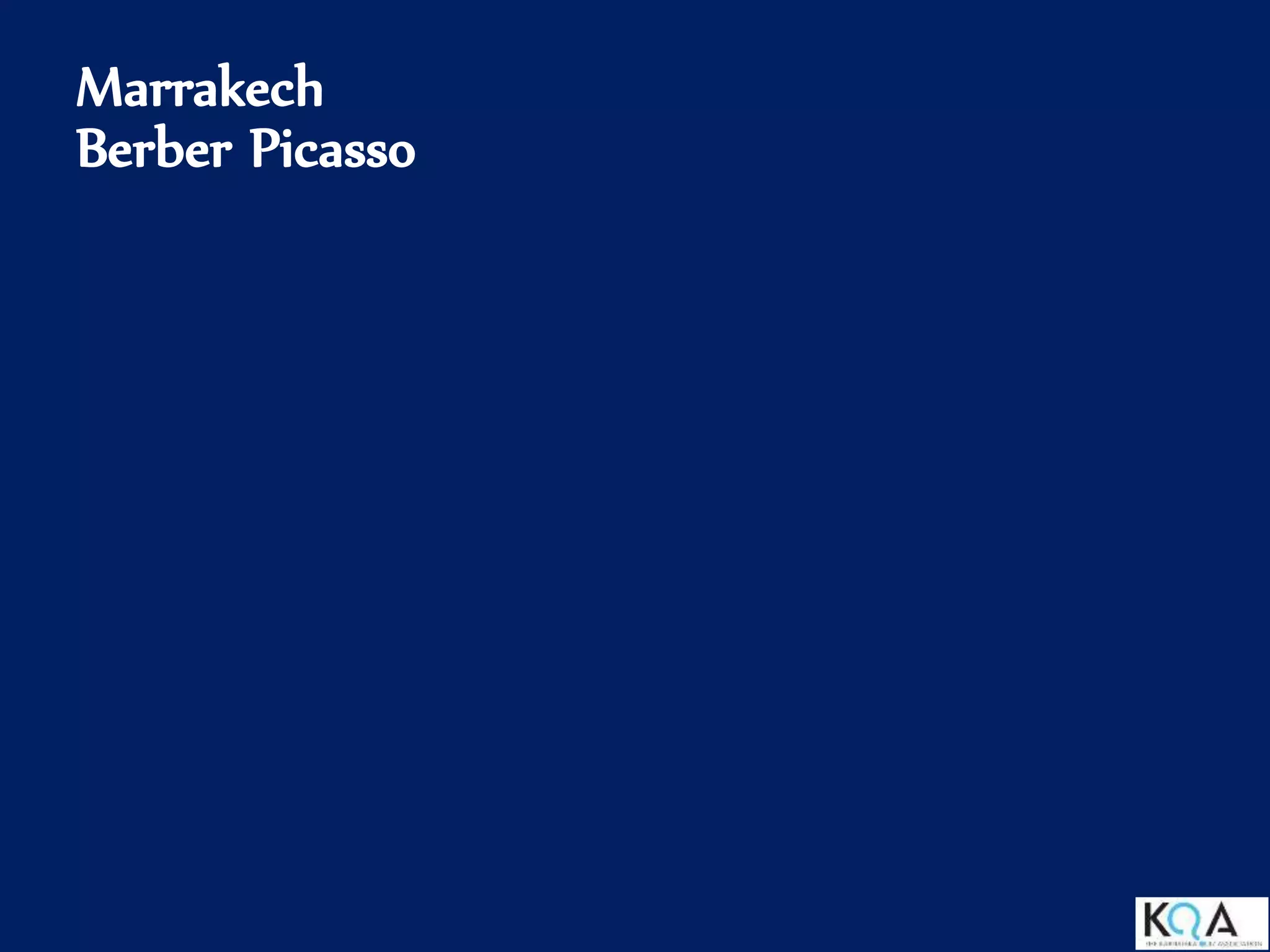 Marrakech
Berber Picasso
 