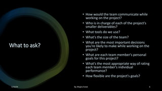 Ask Right questions from Project management Point of view | PPTX