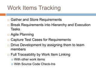 Work Items Tracking
