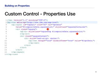 Building on Properties
Custom Control - Properties Use
8
 