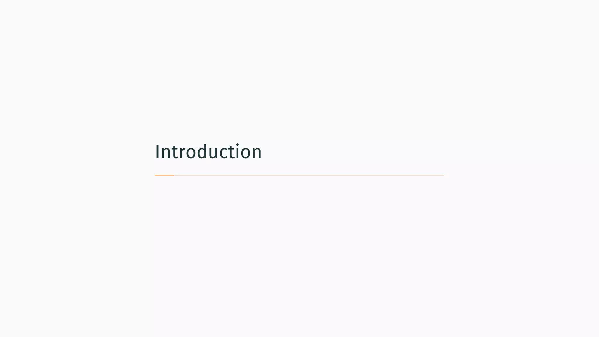 Introduction
 