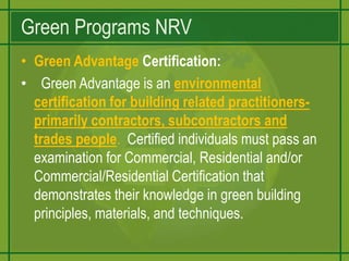 Green Development at Variety of Scale