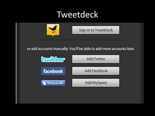 Find people to follow by searching # Twitter tips