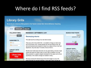 RSS feeds