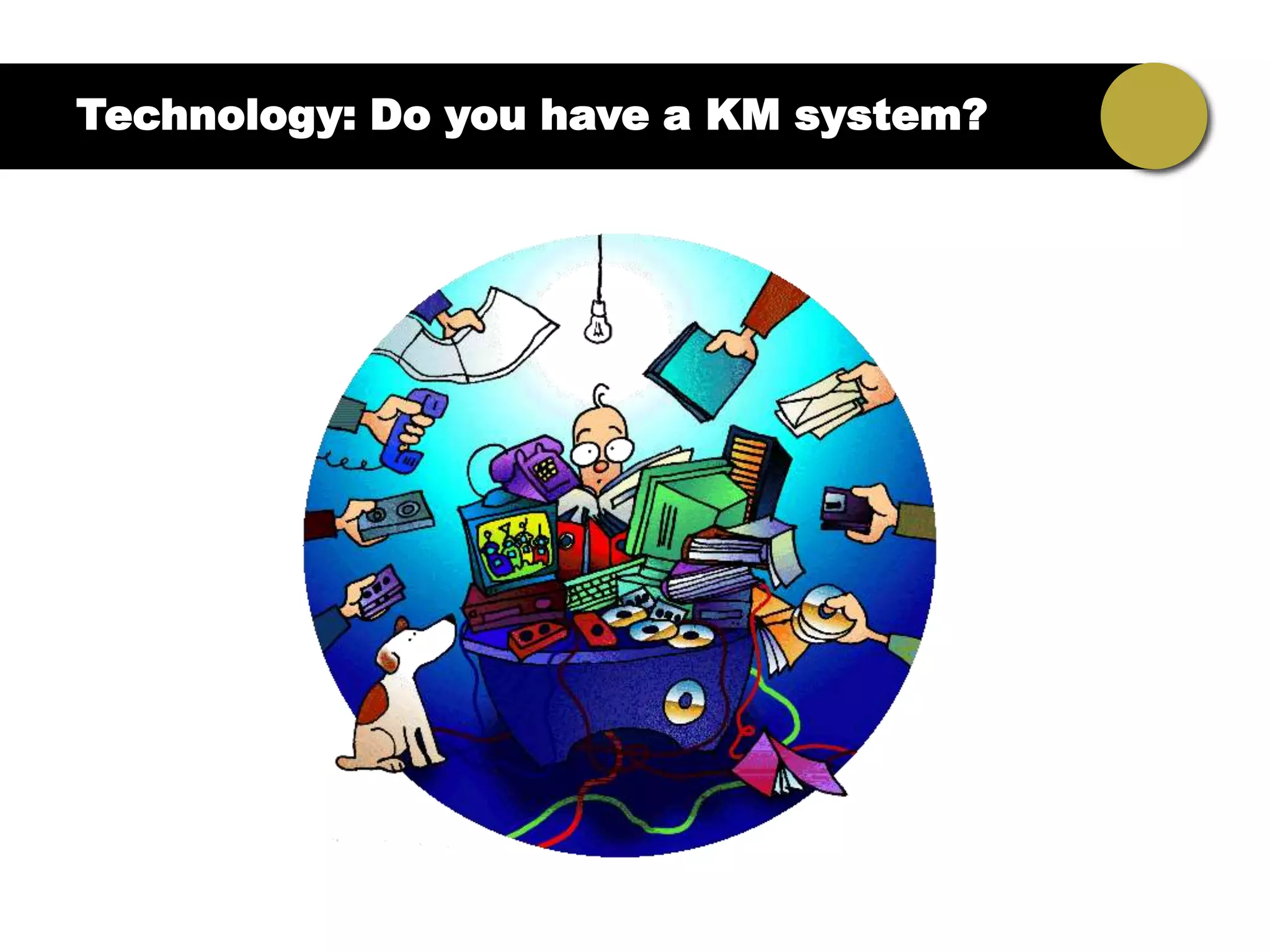 Technology: Do you have a KM system?
 