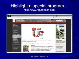 Creating (or Re-creating) an Adult-Friendly Website | PPT