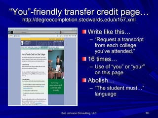 Creating (or Re-creating) an Adult-Friendly Website | PPT