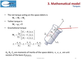 The Removal of Large Space Debris Using Tethered Space Tug | PDF