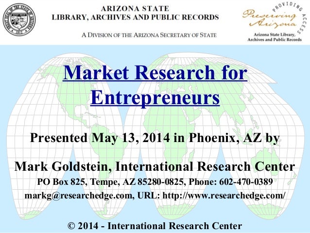 what is the purpose of market research by entrepreneurs