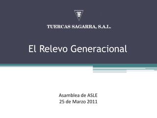 El Relevo Generacional Asamblea de ASLE 25 de Marzo 2011 