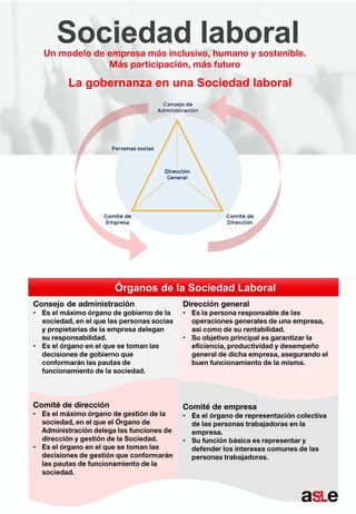 •
•
•
•
Sociedad laboral
La gobernanza en una Sociedad laboral
Órganos de la Sociedad Laboral
•
•
•
•