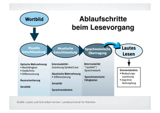 Ablaufschritte !
                                           beim Lesevorgang!




Grafik: Lesen und Schreiben lernen. Landesschulrat für Kärnten
 